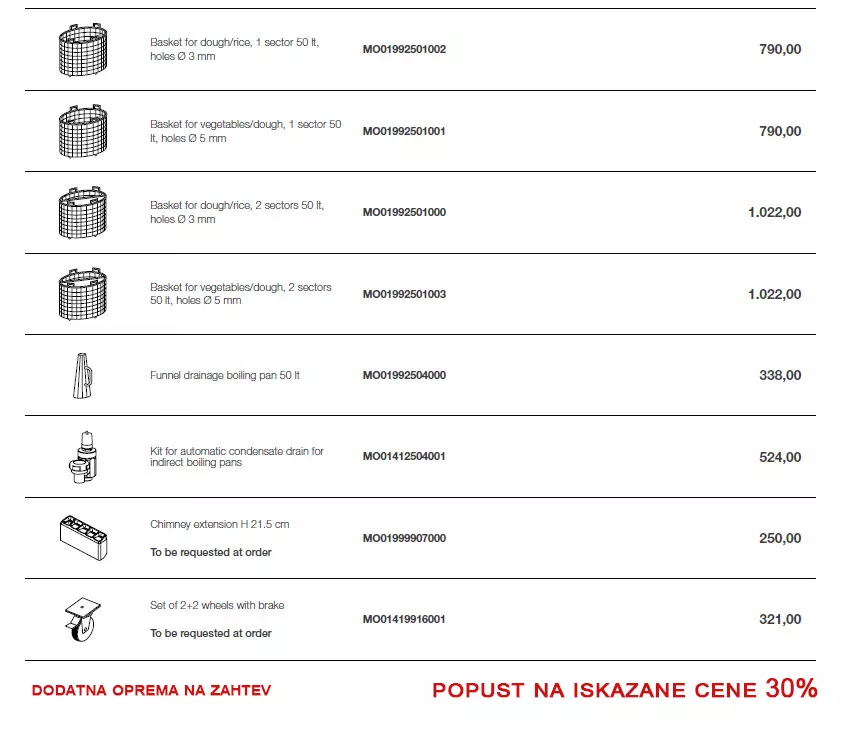 Kazan za kuvanje na GAS Modular R70/80PGD/50