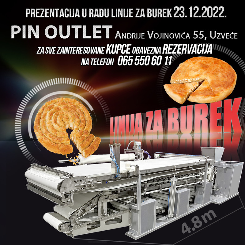 Borek Production Line Burek Master 8.0